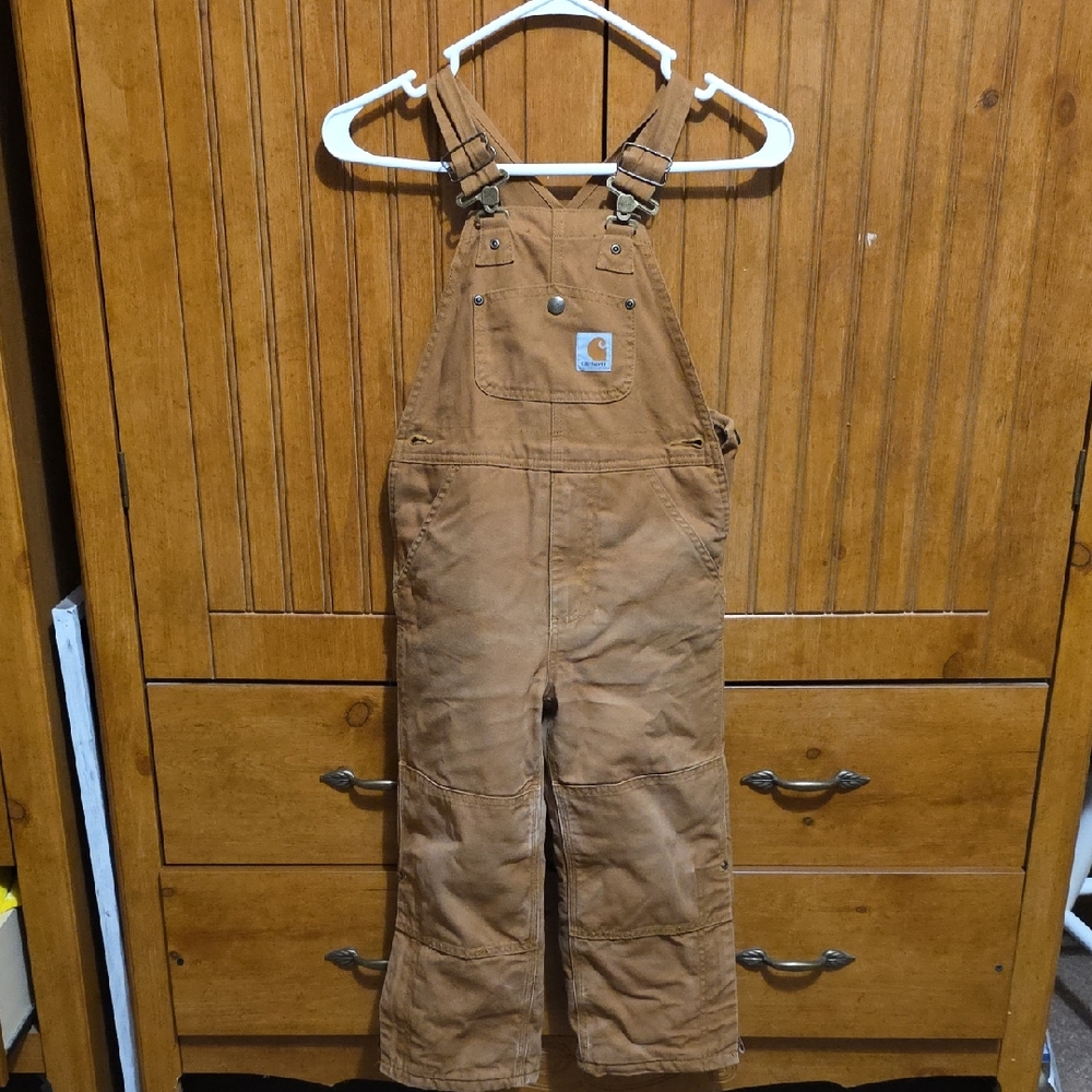 Carhartt Tan Bib Overalls